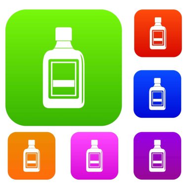 Plastik şişe renk koleksiyonu ayarla