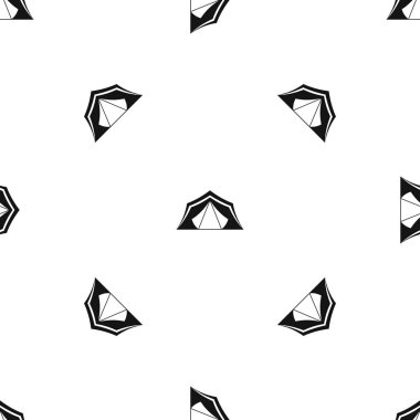 Çadır desen sorunsuz siyah