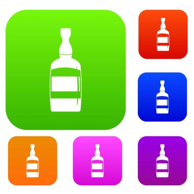 Konyak şişesi renk koleksiyonu ayarla