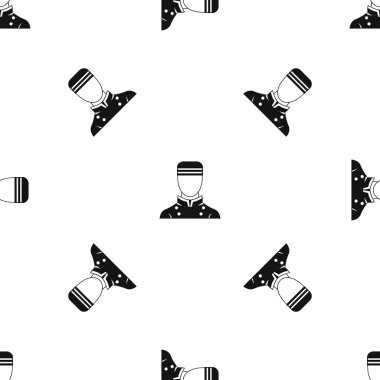 Kapıcı desen sorunsuz siyah