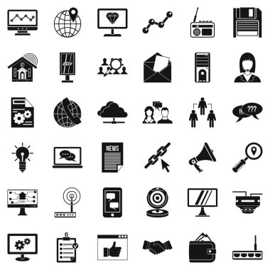 Adv dosya Icons set, basit tarzı