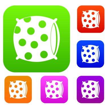 Yastık noktalar kümesi renk koleksiyonu ile