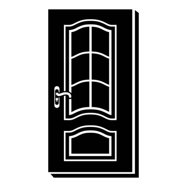 Dikey kapı simgesi, basit tarzı