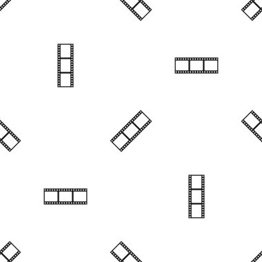 Film şeridi desen sorunsuz siyah