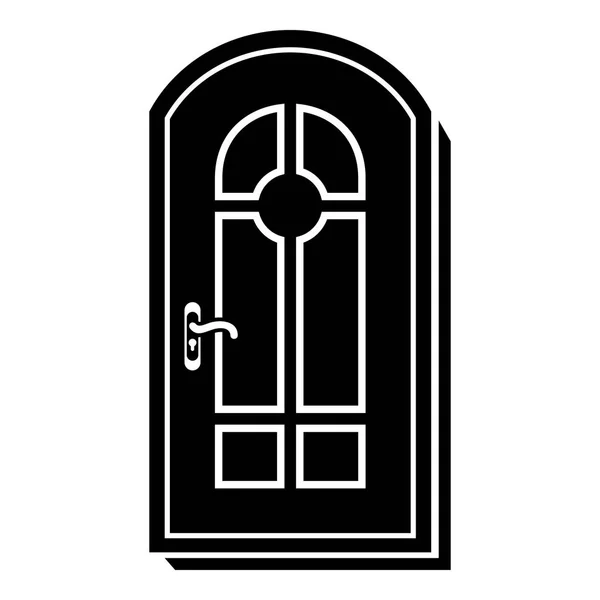 Arched door icon, simple style — Stock Vector