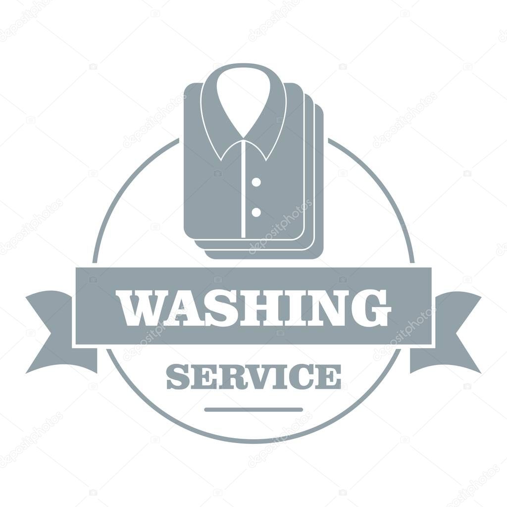 Washing service logo. Simple illustration of washing service vector logo for web