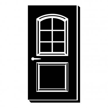 Kapı kilit simgesi, basit tarzı ile