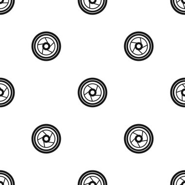 Kamera diyafram desen sorunsuz siyah