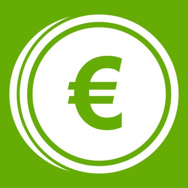 Euro sikke simge yeşil