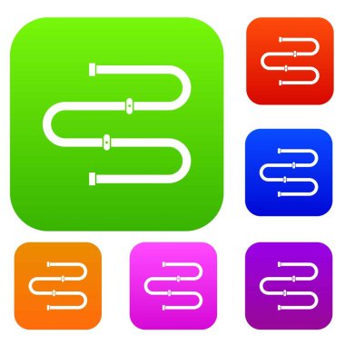 Isıtmalı havlu demiryolu renk koleksiyonu ayarla