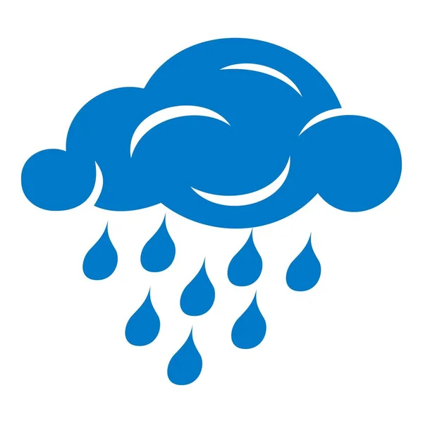 Rain cloud icon, simple style — Stock Vector