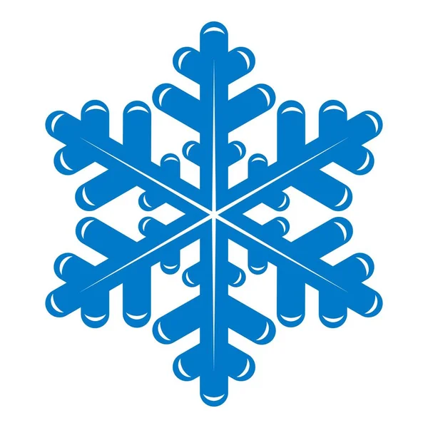 Icono de copo de nieve, estilo simple — Archivo Imágenes Vectoriales
