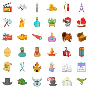 Kılıç Icons set, karikatür tarzı