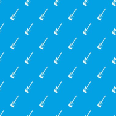 Akustik gitar desen kesintisiz mavi