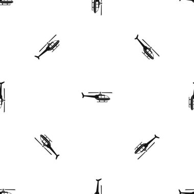 Askeri helikopter desen sorunsuz siyah