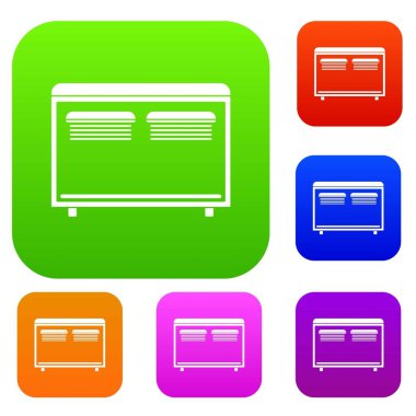 Isıtma için madeni eşya renk koleksiyonu ayarla