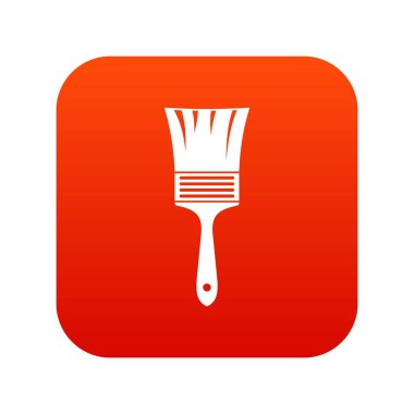 Boya fırça simgesini dijital kırmızı