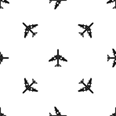 Askeri avcı uçağı model sorunsuz siyah