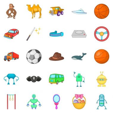 Serin oyun simgeler kümesi, karikatür tarzı