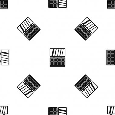 Makyaj paleti desen sorunsuz siyah