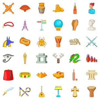 Mumya Icons set, karikatür tarzı