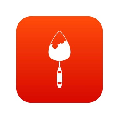 İnşaat mala simgesi dijital kırmızı