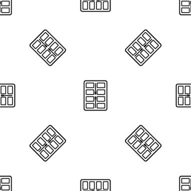 Makyaj paleti uygulayıcıları desen sorunsuz siyah