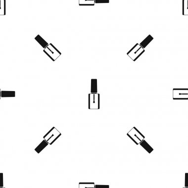 Oje şişesi desen sorunsuz siyah