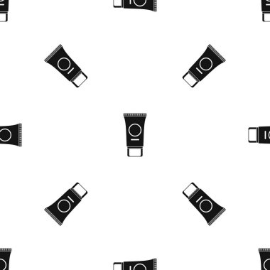 Kozmetik krem tüp desen sorunsuz siyah