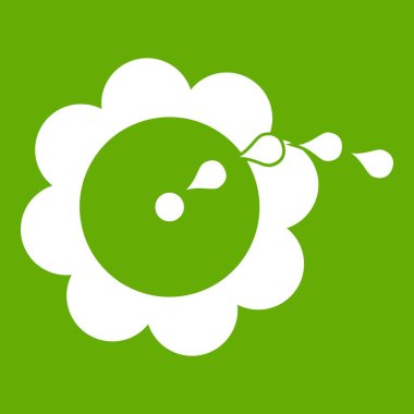 Çiçek simgesi yeşil sulama