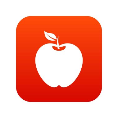 Apple simgesini dijital kırmızı