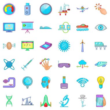 Bilgisayar Icons set, karikatür tarzı