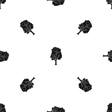 Ağaç desen sorunsuz siyah