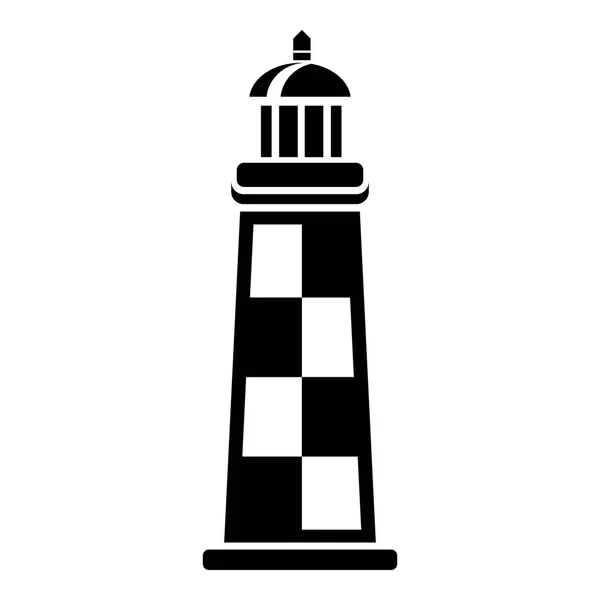 Icône de phare en brique, style simple — Image vectorielle
