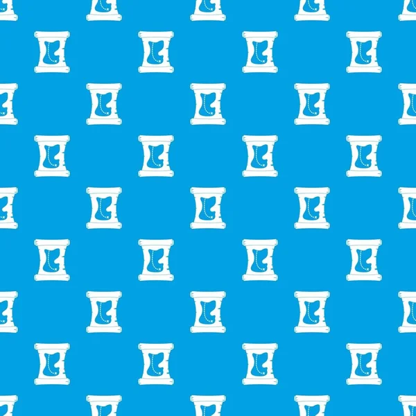 Schat kaart patroon naadloze blauw — Stockvector