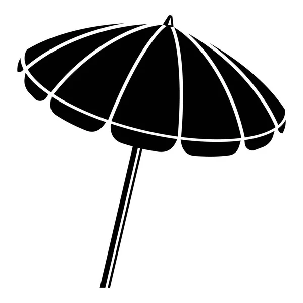 Stranden paraply ikon, enkel stil — Stock vektor
