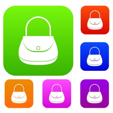 Kadın çanta renk koleksiyonu ayarla