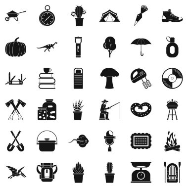 Çakı Icons set, basit tarzı