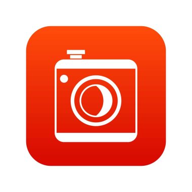 Vintage Fotoğraf kamera simgesi dijital kırmızı