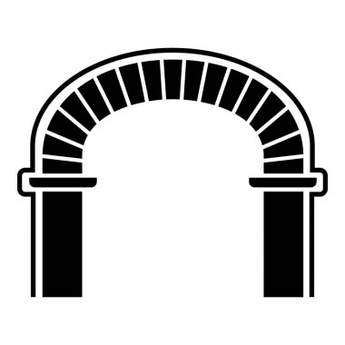 Duvar yapısı simgesi, basit tarzı