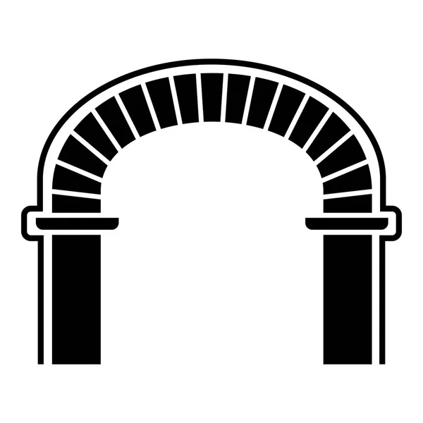 Muur structuur pictogram, eenvoudige stijl — Stockvector