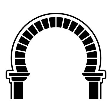 Eğri kemer simgesi, basit tarzı