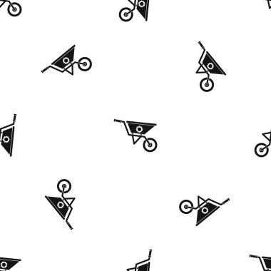 El arabası desen sorunsuz siyah