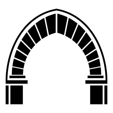 Taş kemer simgesi, basit tarzı