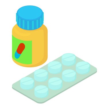 Hapları simgesi, izometrik 3d stili