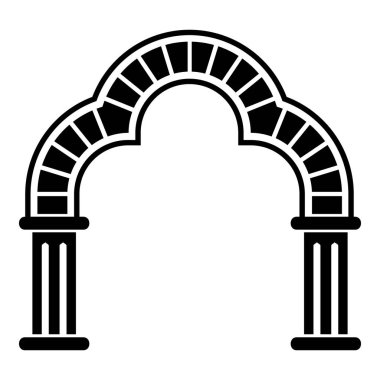 Giriş kemer simgesi, basit tarzı