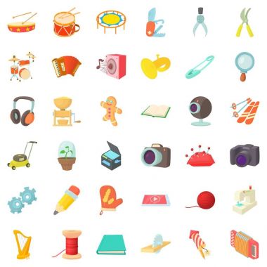 Kamera Icons set, karikatür tarzı