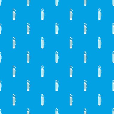 Golf kulüpleri çanta deseni kesintisiz mavi