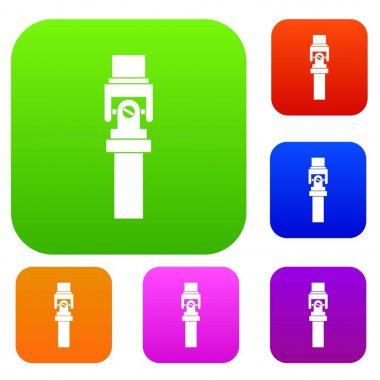 Mekanik ayrıntılı renk koleksiyonu ayarla