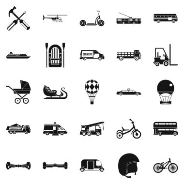 Sürücü simgeler kümesi, basit tarzı